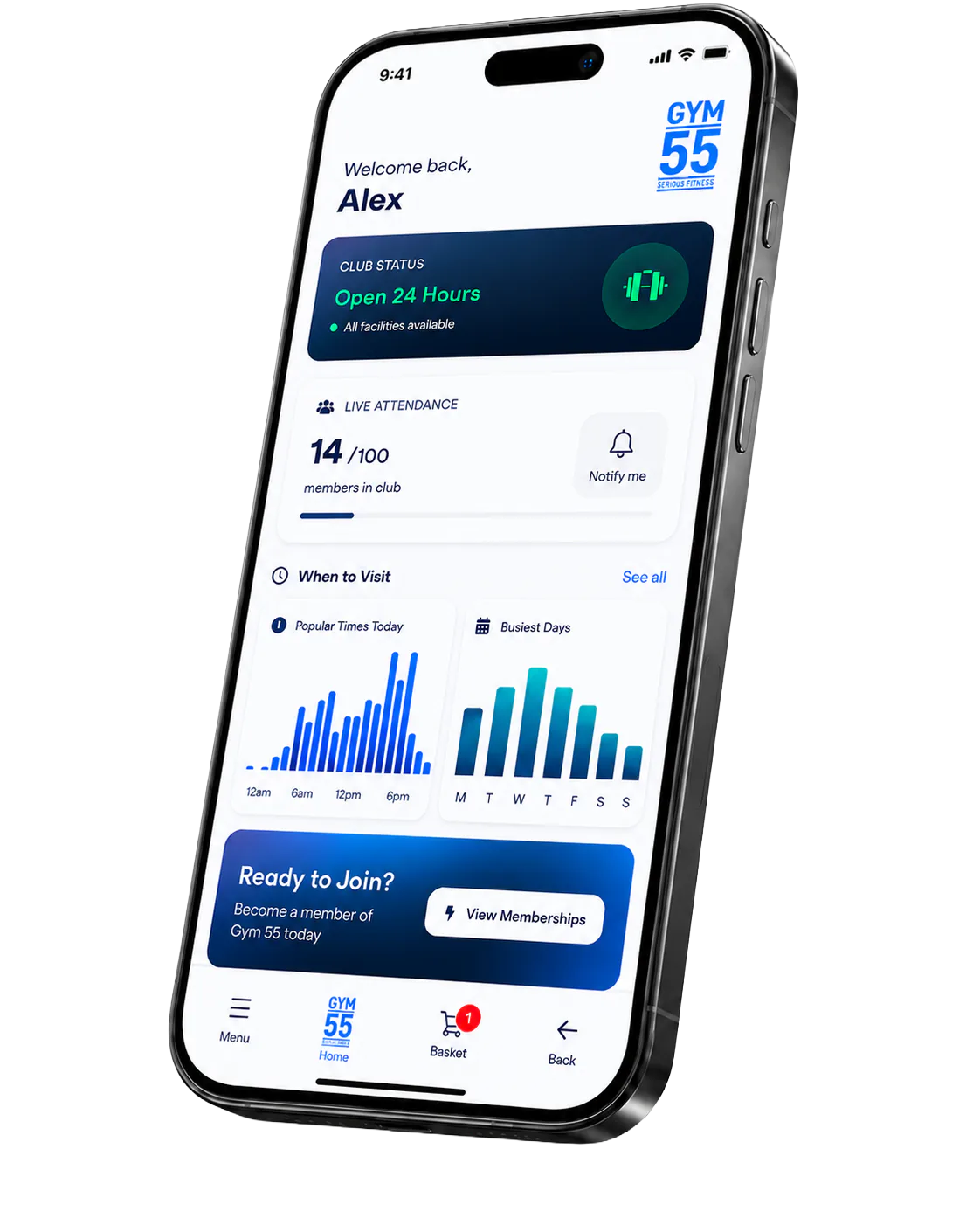 ClubRight mobile app preview